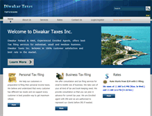Tablet Screenshot of diwakartaxes.com